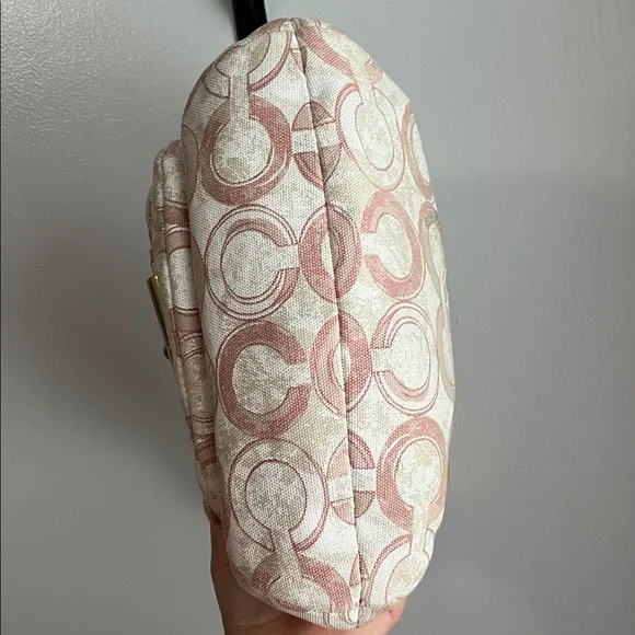 Coach Kristen Pink and Cream Sequin Shoulder Bag - Picture 7 of 15